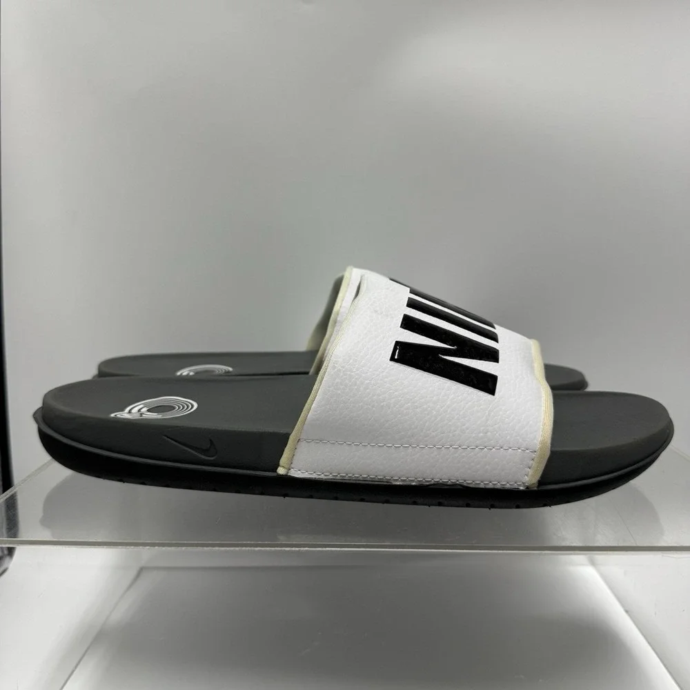 Nike Offcourt Slide Dark Grey White BQ4639-001 Slipper Slides Men's Size 14